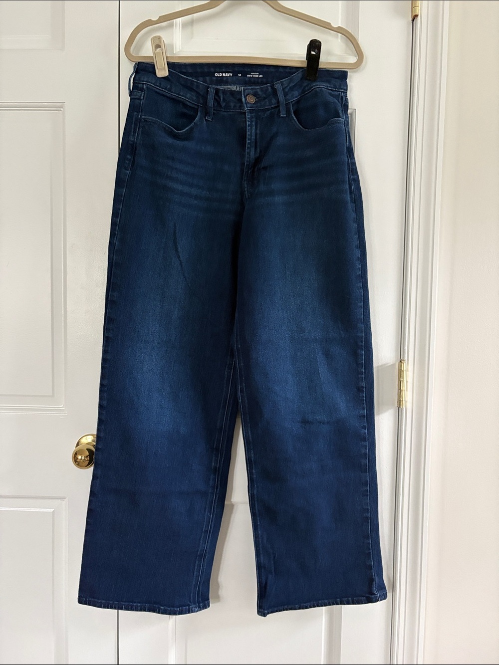 ON dark high rise jeans